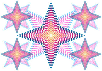 Wall Mural - pattern with stars