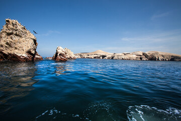 The Ballestas Islands, located off the coast of Paracas in Peru, are a stunning natural wonder often referred to as the 