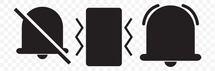 Poster - Set of status bar icon. Mobile phone system icons. Signal, wifi, and battery vector illustration on 
Transparent background. EPS 10.