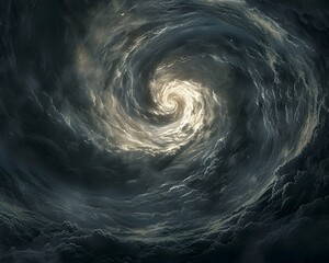 Wall Mural - mesmerizing spiral vortex of the lunar surface surreal cosmic backdrop