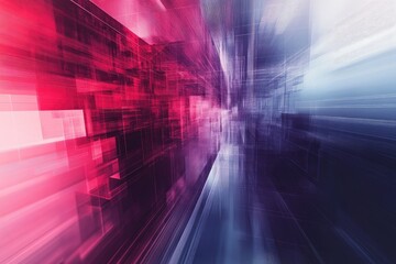 Fototapete - Abstract digital background with vibrant hues and dynamic movement, perfect for technology or creative designs.