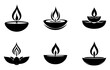 © vectcore - Diwali diya oil lamp flat vector icon for holiday apps and websites