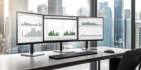 Poster - Modeling Tools Overview: Depict a workspace with various data modeling tools (like ERwin, Lucidchart, or IBM InfoSphere Data Architect) on computer screens, showcasing th