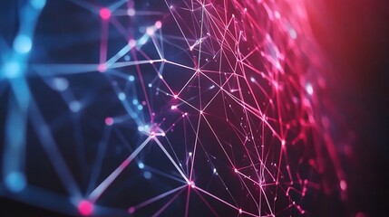 Poster - Abstract Network Visualization in Vibrant Colors