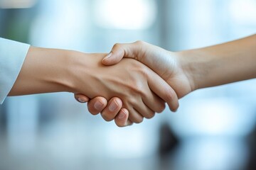 business partners shaking hands . concept of partnership, Generative AI