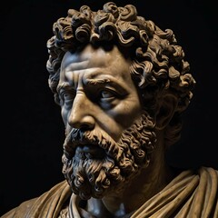 portrait of stoic philosopher Marcus Aurelius