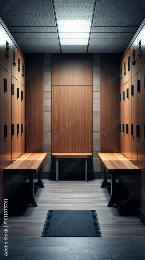 Locker or changing room with benches and lockers gym room Ultra ...