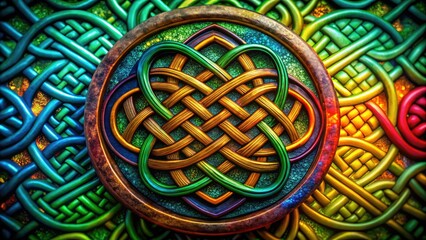 A detailed Celtic symbol embodying friendship and unity, ideal for cultural and spiritual themes, celebrating the connections and togetherness in life's journey.