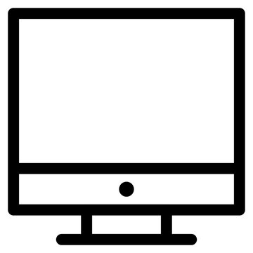 Monitor Icon – Outline Style.