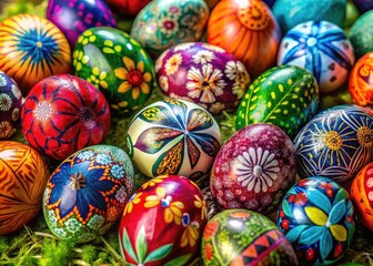 Colorful Adult Easter Eggs for Spring Celebrations with Unique Designs and Creative Patterns