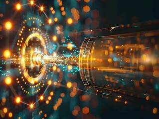 Poster - quantum encryption keys powering unbreakable data security on the future internet