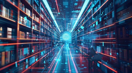 Poster - Futuristic Library with AI Powered Personalized Reading Lists and Resources for Students