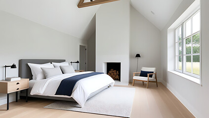 Poster - french modern bedroom farmhouse