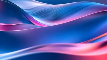 Aufkleber - Abstract colorful wave pattern, digital art concept
