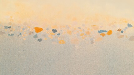 Wall Mural - A delicate terrazzo backdrop adorned with subtle hues and playful stone patterns