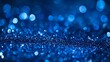 © NN AI - Christmas blue luxury abstract bokeh background. blue blurred glitter lights and sparkles. Magic festive backdrop with copy space for greeting card, banner, poster for holiday, birthday, New Year