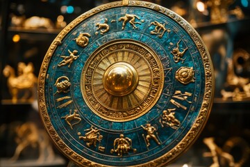 Astrology Chart And Zodiac Wheel, Generative AI