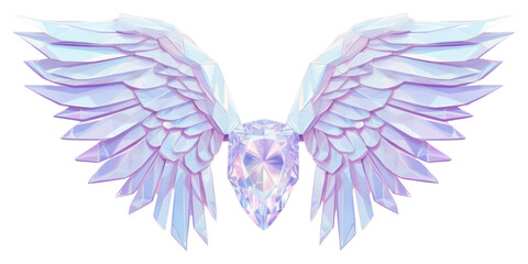 Canvas Print - PNG Wings holography angel creativity archangel.