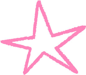 Wall Mural - star shape. abstract hand drawn crayon irregular element. cartoon outline burst. paper cut spiky geo