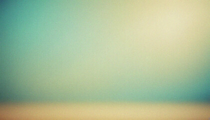Wall Mural - abstract color gradient banner design blue, cyan. retro texture gradient with dynamic grainy gradien