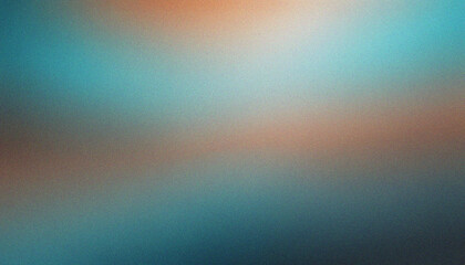 Wall Mural - abstract geometric pattern with grainy gradient effect bright cyan, copper, slate grey, taupe. vibra