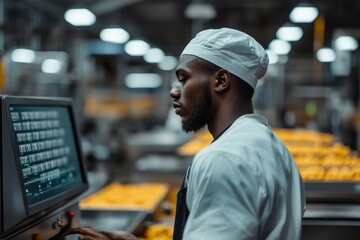 Back view of Black man as basketball player throwing ball into basket while practicing in sports gym with American flag copy space, Generative AI