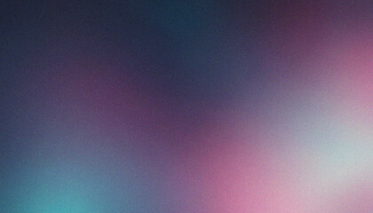 Wall Mural - grain texture color gradient background midnight blue, rich plum, soft aqua, blush pink. elegant gra
