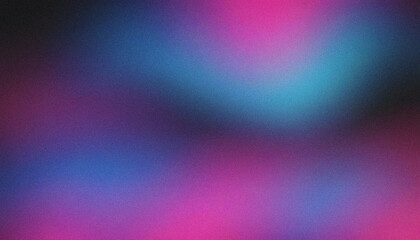 Wall Mural - grainy gradient background grunge noise texture header poster banner design pink, blue, black. styli