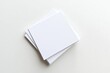 © kkkiim graphic - White blank business cards on a white background