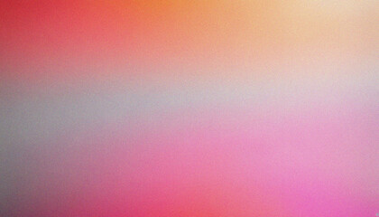 Wall Mural - grey, pink, orange, red glowing gradient background with grain texture wide banner web landing page 