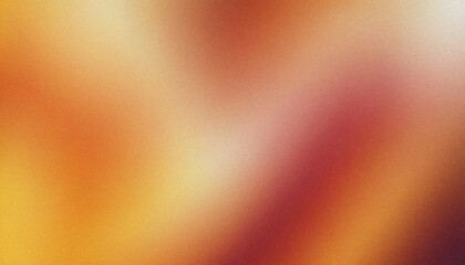 Wall Mural - ivory, copper, mustard yellow, rich plum glowing grainy gradient on noise texture background backdro