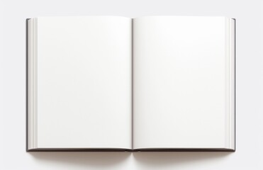 Wall Mural - white book mockup on a gray background featuring a blank magazine cover template