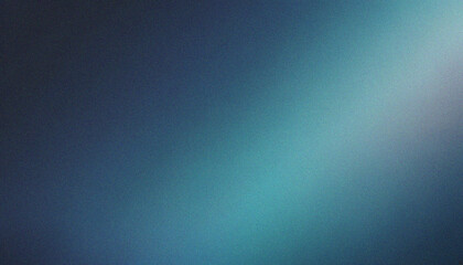 Wall Mural - midnight blue, soft aqua grain textured minimal webpage header banner design. smooth grainy glow wit