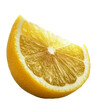 © olegganko - Detailed illustration of a fresh lemon slice showcasing vibrant yellow color and texture