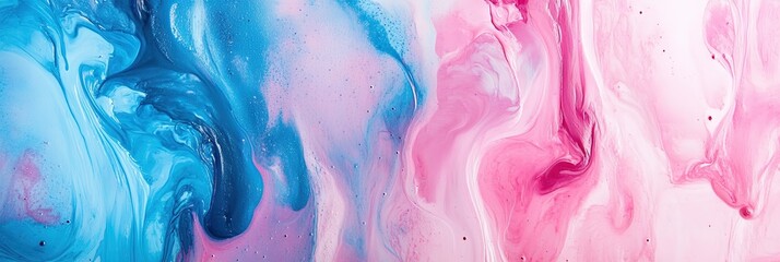 Wall Mural - pink and blue paint swirl 