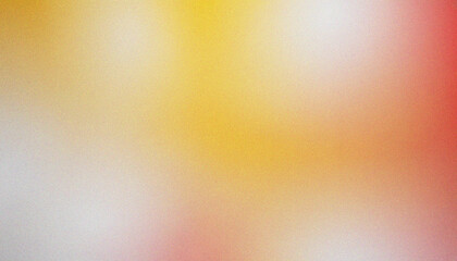 Wall Mural - white, yellow, red nude blurry cosmetics background. vibrant grainy texture with dynamic grainy text
