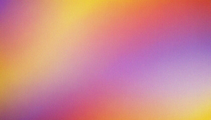 Wall Mural - yellow, orange, purple pastel grainy gradient subtle colors background. bold grainy header with slee