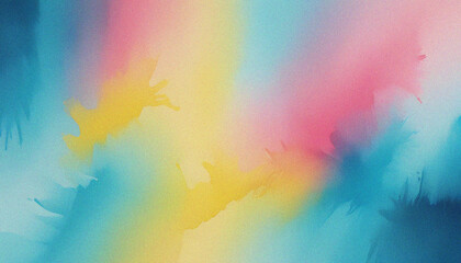 Wall Mural - yellow, pink, cyan, blue poster. elegant grainy pattern with vibrant grainy wave highlights