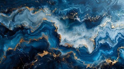 Wall Mural - blue marble background