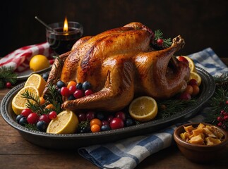 Tender slices of turkey beautifully arranged for the festive table