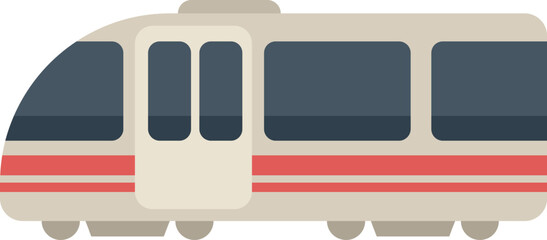 Poster - modern electric train is arriving at the station platform