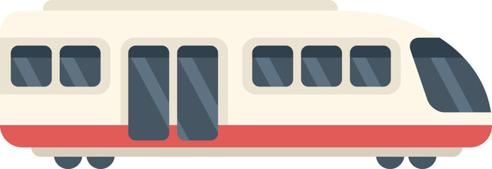 Poster - this is a modern high speed tram train public transport icon