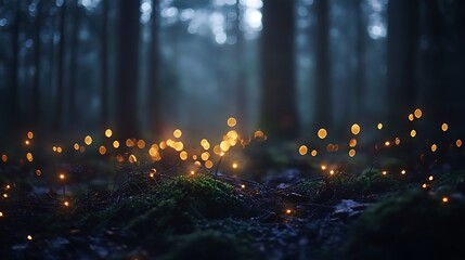 Poster - Enchanted Evening: A Tapestry of Twinkling Fairy Lights