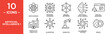 © Raw - Artificial Intelligence Icon Set: 10 Line Icons Including Data Science, Neural Network, Robotics, and Virtual Assistant