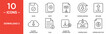 © Raw - Download Icon Set. Download Vector Symbols in Black Filled and Outlined Style