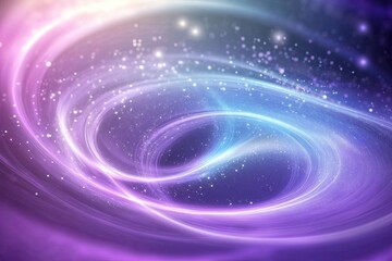 Poster - Vibrant Display of Swirling Cosmic Patterns Representing Modern Quantum Concepts in Space