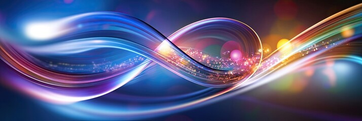 Poster - Exploring the Dynamic Interplay of Light and Color in a Modern Quantum Landscape