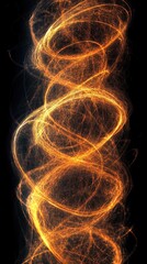 Poster - Exploring Quantum Entanglement Through Swirling Patterns of Energy at Night