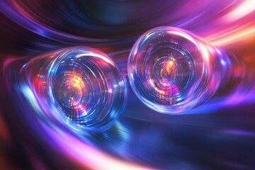 Poster - Exploring Quantum Entanglement Through Vivid Visual Representation of Intertwined Particles