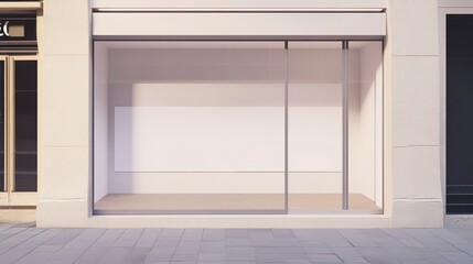 Canvas Print - mockup on a shopfront  